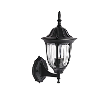 Уличный настенный светильник ЭРА Галатея GBW-105-BL-0380 230В Е27 IP54 чёрный вверх Б0071482