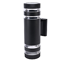 Уличный настенный светильник Uniel UUL-S20A 2x60W/E27 IP65 BLACK UL-00012921