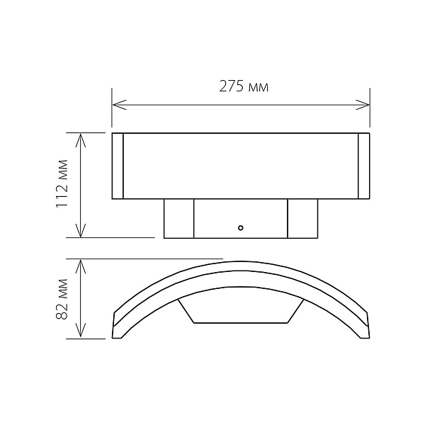 Уличный настенный светодиодный светильник Elektrostandard 1671 Techno LED Asteria D 4690389086120