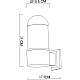 Уличный настенный светильник Arte Lamp Coppia AA5217AL-1BK