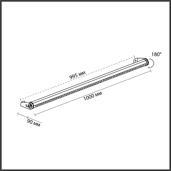 Уличный настенный светодиодный светильник Odeon Light Nature Graze 7040/22WL