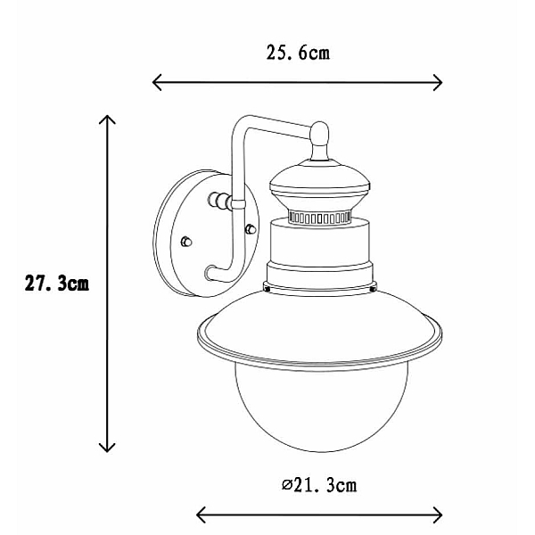 Уличный настенный светильник Lucide Figo 11811/01/30