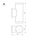 Уличный настенный светильник Arlight LGD-WALDER-R106-2x18W Day4000-MIX (Черный, 40 deg, 230V) (IP65 Металл) 060961