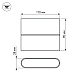 Уличный настенный светодиодный светильник Arlight SP-Wall-Flat-S110x90-2x3W Warm3000 032410