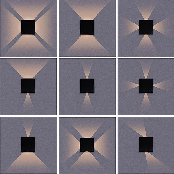 Уличный настенный светодиодный светильник Arte Lamp Algol A1445AL-4BK