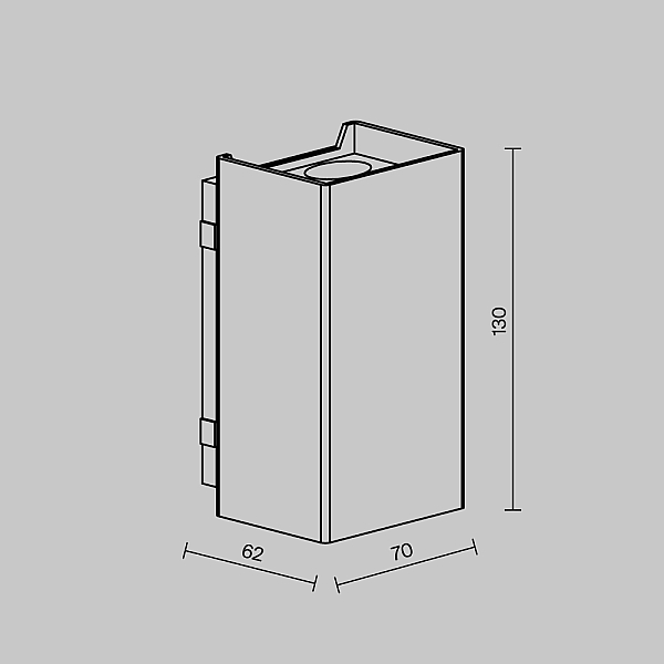 Уличный настенный светильник Maytoni Outdoor Shell O505WL-L3B3K
