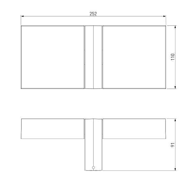Уличный настенный светильник Elektrostandard Twin 35170/D черный 4690389219429 a072075