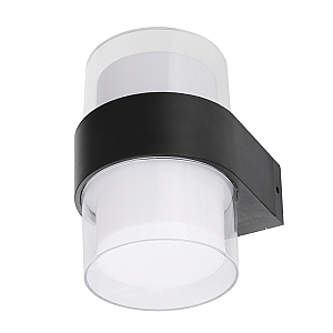 Уличный настенный светильник Uniel ULU-P22B-2x5W/4000K IP65 BLACK UL-00010516