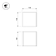 Уличный настенный светильник Arlight LGD-PERAN-WALL-S120x120-6W Warm3000 (Beige red, 0-80 deg, 230V) (IP65 Бетон) 061761