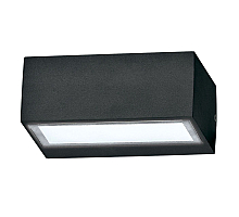 Уличный настенный светильник Ideal Lux Twin AP1 Nero 115375