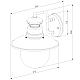 Уличный настенный cветильник Elektrostandard Talli D GL 3002D черный 4690389106576