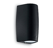 Уличный настенный светильник Ideal Lux Keope AP2 Small Nero 147819