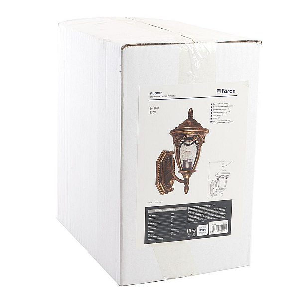 Ulichnyy nastennyy svetilnik feron budapesht pl682 11693