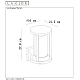 Уличный настенный светильник Lucide Cadix 15803/01/30