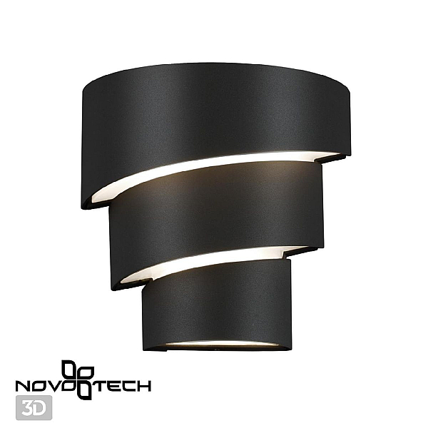 Уличный настенный светодиодный светильник Novotech Street Strait 359197