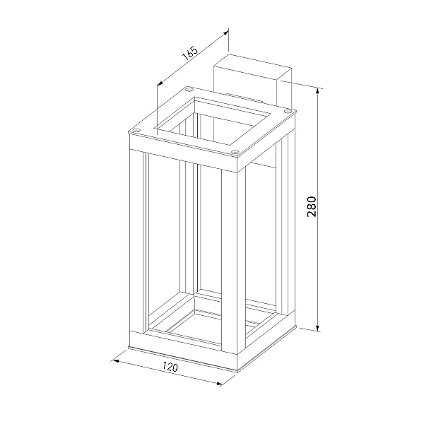 Уличный настенный светильник Elektrostandard Frame 1527 TECHNO LED черный 4690389219108 a072090