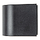 Уличный настенный светильник Uniel UUL-P51A 6W/GU10 IP65 BLACK UL-00010510