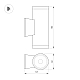 Уличный настенный светильник Arlight LGD-WALDER-R68-2x7W Day4000-MIX (Черный, 40 deg, 230V) (IP65 Металл) 060954
