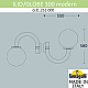 Уличный настенный светильник Fumagalli Globe modern G31.251.000.AYE27