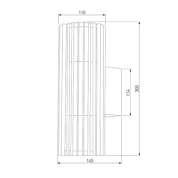 Уличный настенный светильник Elektrostandard Entero 35189/W черный 4690389219344 a072082