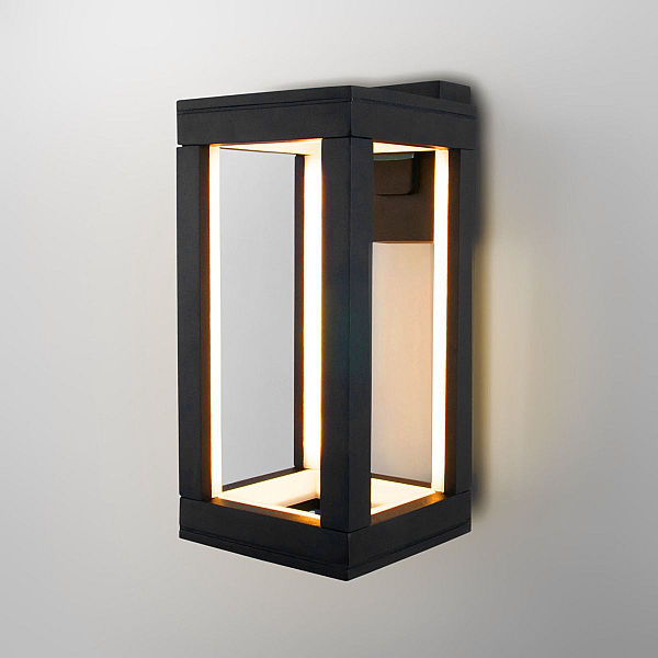 Уличный настенный светильник Elektrostandard Frame 1527 TECHNO LED черный 4690389219108 a072090