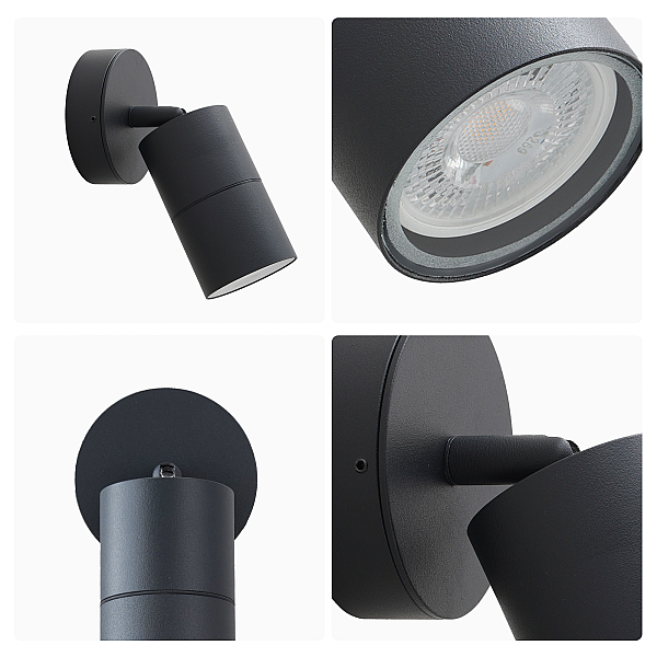 Уличный настенный светильник Apeyron Graphite 11-117