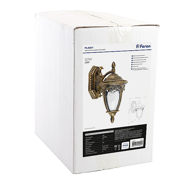 Ulichnyy nastennyy svetilnik feron budapesht pl681 11692