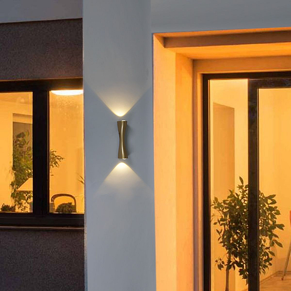 Уличный настенный Reluce 86876-9.2-001JH LED2*3W GD RLOS