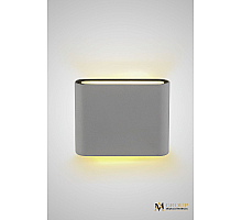Уличный настенный светильник AM Group AM243-2X5W WH 4000K