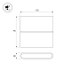 Уличный настенный светильник Arlight SP-FLAT-S135x90-2x3W Day4000-MIX (Черный, 75 deg, 230V) (IP65 Металл) 060679