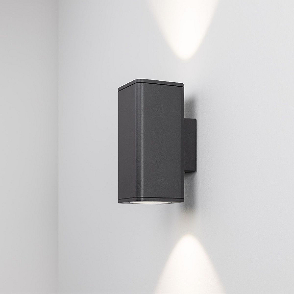Уличный настенный светильник Arlight LGD-EVO-WALL-TWIN-S100x100-2x12W Day4000 (GR, 44 deg, 230V) 046194