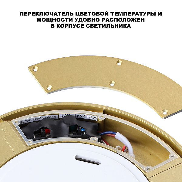 Уличный потолочный светильник с переключателем цв. температуры и мощности Novotech Street Opal 359734