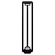 Уличный светильник Reluce 09987-0.7-001JH 0.8M LED2X6W BK RLOS