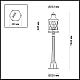 Уличный светильник Odeon Light Nature Sation 4045/3F