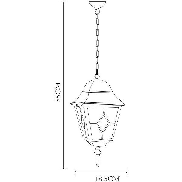 Уличный подвесной светильник Arte Lamp Berlin A1015SO-1BN