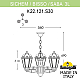Уличный подвесной светильник Fumagalli SICHEM/SABA 3L K22.120.S30.WXE27