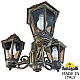 Уличный подвесной светильник Fumagalli SICHEM/ANNA 3L E22.120.S30.BXE27