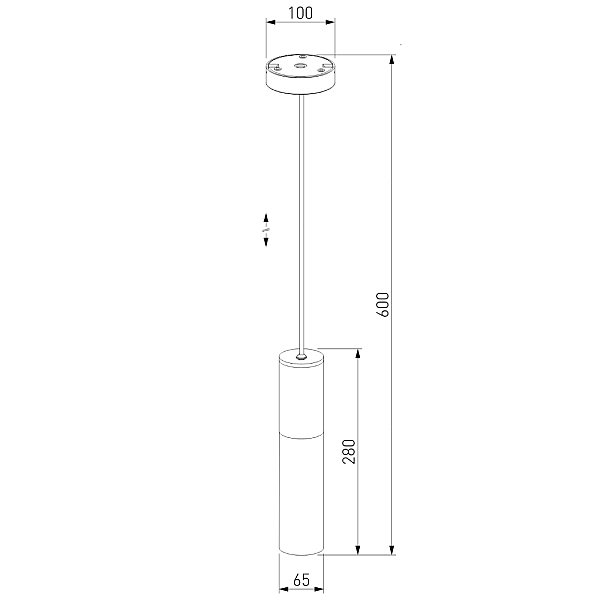 Уличный подвесной светильник Elektrostandard Glas 5602 TECHNO черный 4690389193569 a062780