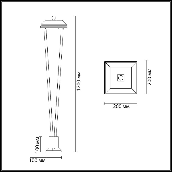 Уличный светодиодный светильник Odeon Light Nature Bearitz 6655/12GA3