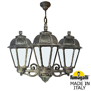 Уличный подвесной светильник Fumagalli SICHEM/SABA 3L K22.120.S30.BYE27