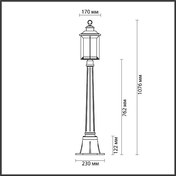 Уличный светильник Odeon Light Nature Mavret 4961/1F