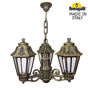 Уличный подвесной светильник Fumagalli SICHEM/ANNA 3L E22.120.S30.BXE27