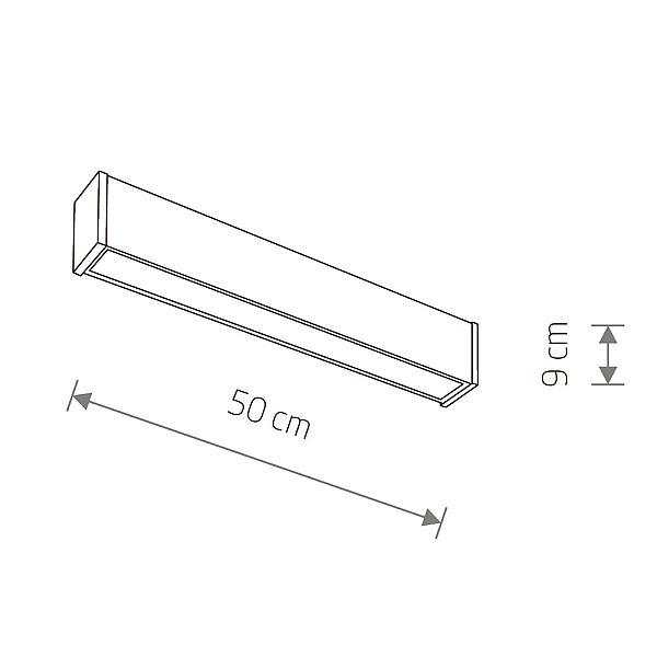 Уличный настенно-потолочный светильник Nowodvorski Outline Led S Black 11360