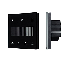 Сенсорная панель Arlight SMART-DALI-301-11-1G-4SC-DIM-IN Black (BUS/24V, Touch, 2.4G) 046547
