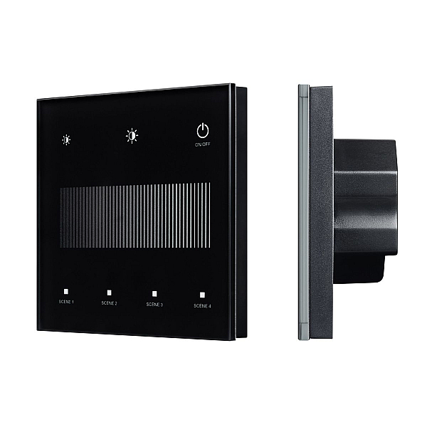 Сенсорная панель Arlight SMART-DALI-301-11-1G-4SC-DIM-IN Black (BUS/24V, Touch, 2.4G) 046547