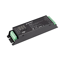 Декодер Arlight SMART-DMX512-305-63-RDM-SUF Black (12-48V, 5x4A, Terminal) (IARL, IP20 Металл, 5 лет) 036244