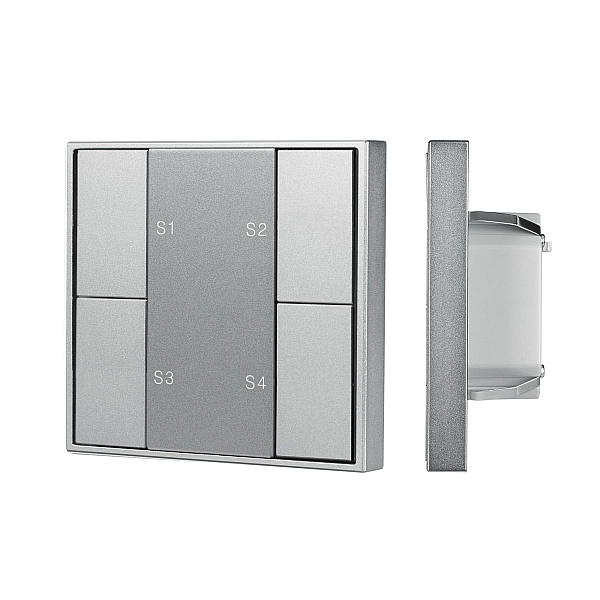 Кнопочная панель Arlight DALI-201-23-1G-4SC-IN Silver (BUS, Frame) 048184