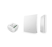 Реле с кинетическими выключателями, IP44, Wi-Fi 2,4 ГГц, Smart, 2выкл., 1 реле. бел. Apeyron 04-74