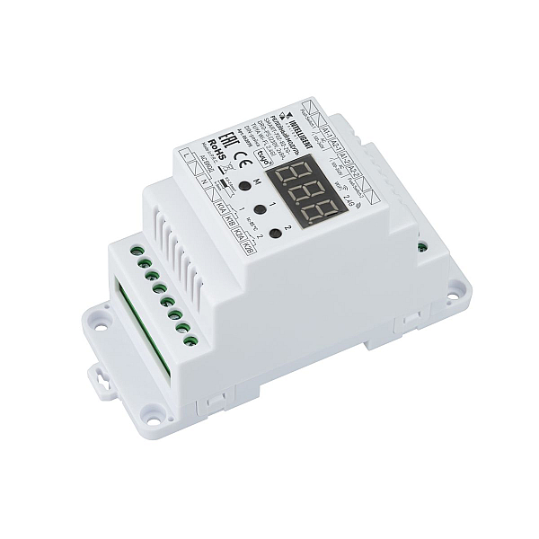 Релейный модуль Arlight SMART-702-82-2G-DRO-PS (230V, 2x8A, TUYA Wi-Fi, 2.4G) DIN-рейка (IARL, IP20 Пластик) 062075