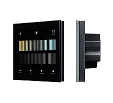 Сенсорная панель Arlight SMART-DALI-301-11-1G-4SC-MIX-IN Black (BUS/24V, Touch, 2.4G) 046550